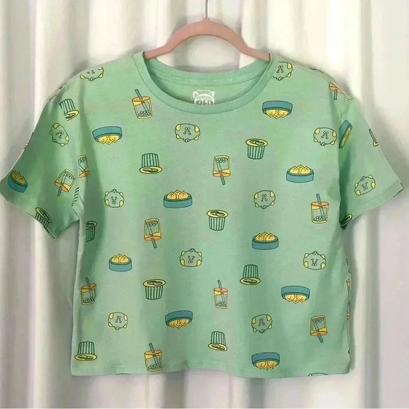 Turning Red Disney Foodie Short Sleeve Cropped Graphic T-shirt (605) - Picture 1 of 7